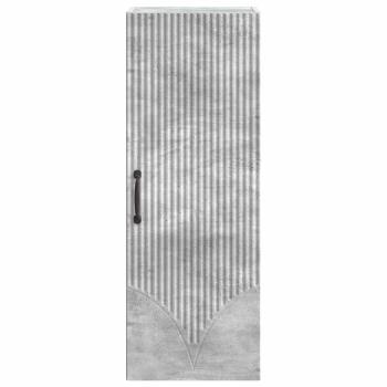 Wandschrank 33 x 34,5 x 90 cm Holzwerkstoff Betongrau
