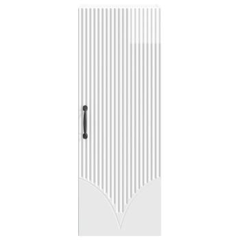 Wandschrank 33 x 34,5 x 90 cm Holzwerkstoff Hochglanz Weiß