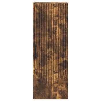 Wandschrank 33 x 34,5 x 90 cm Holzwerkstoff Räuchereiche