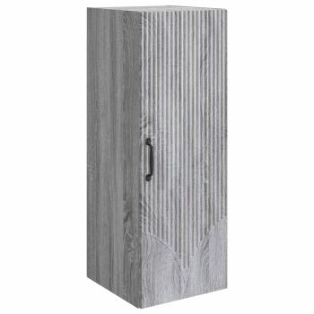 Wandschrank 33 x 34,5 x 90 cm Holzwerkstoff Sonoma-Grau