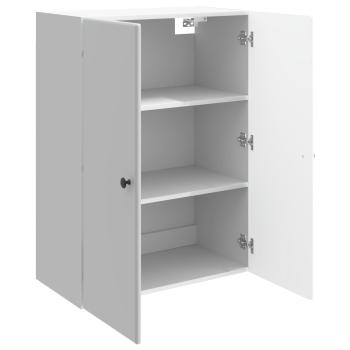 Wandschrank 66 x 34,5 x 90 cm Holzwerkstoff Hochglanz Weiß