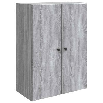 Wandschrank 66 x 34,5 x 90 cm Holzwerkstoff Sonoma-Grau