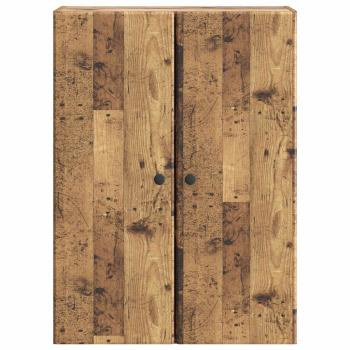 Wandschrank 66 x 34,5 x 90 cm Holzwerkstoff Altholz