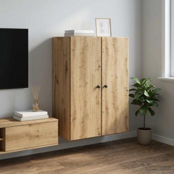 ARDEBO.de - Wandschrank 66 x 34,5 x 90 cm Holzwerkstoff Artisan-Eiche