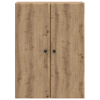 Wandschrank 66 x 34,5 x 90 cm Holzwerkstoff Artisan-Eiche