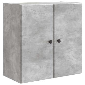 Wandschrank 59 x 31 x 60 cm Holzwerkstoff Betongrau