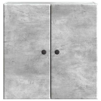 Wandschrank 59 x 31 x 60 cm Holzwerkstoff Betongrau