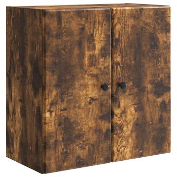 Wandschrank 59 x 31 x 60 cm Holzwerkstoff Räuchereiche