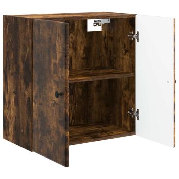 Wandschrank 59 x 31 x 60 cm Holzwerkstoff Räuchereiche
