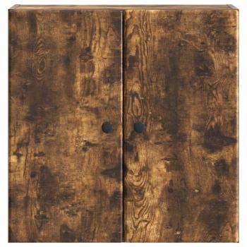 Wandschrank 59 x 31 x 60 cm Holzwerkstoff Räuchereiche