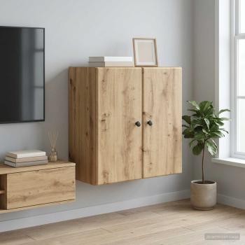 ARDEBO.de - Wandschrank 59 x 31 x 60 cm Holzwerkstoff Artisan-Eiche