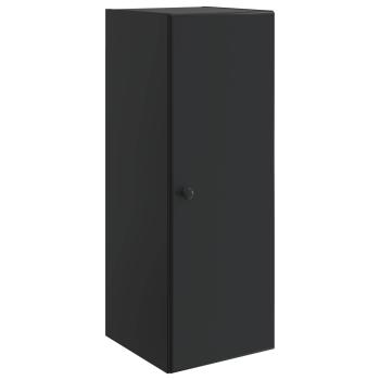 Wandschrank 33 x 34,5 x 90 cm Holzwerkstoff Schwarz
