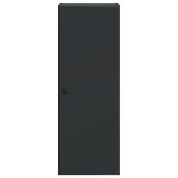 Wandschrank 33 x 34,5 x 90 cm Holzwerkstoff Schwarz