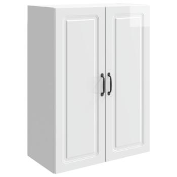 Wandschrank 66 x 34,5 x 90 cm Holzwerkstoff Hochglanz Weiß