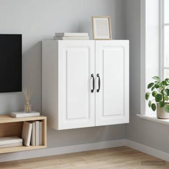 ARDEBO.de - Wandschrank 59 x 31 x 60 cm Holzwerkstoff Weiß