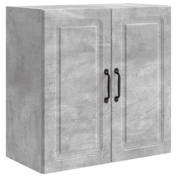 Wandschrank 59 x 31 x 60 cm Holzwerkstoff Betongrau