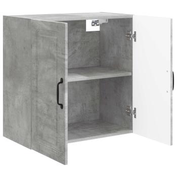 Wandschrank 59 x 31 x 60 cm Holzwerkstoff Betongrau
