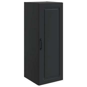 Wandschrank 33 x 34,5 x 90 cm Holzwerkstoff Schwarz