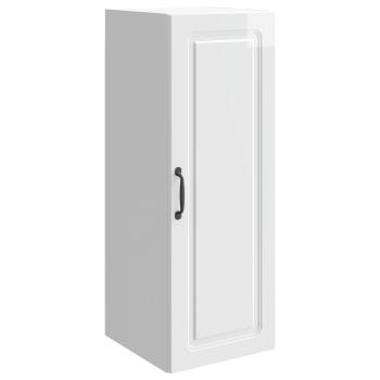 Wandschrank 33 x 34,5 x 90 cm Holzwerkstoff Hochglanz Weiß
