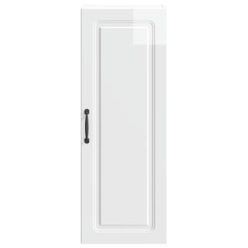 Wandschrank 33 x 34,5 x 90 cm Holzwerkstoff Hochglanz Weiß