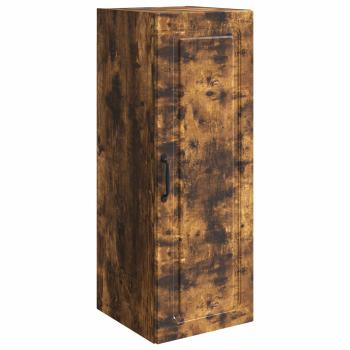 Wandschrank 33 x 34,5 x 90 cm Holzwerkstoff Räuchereiche