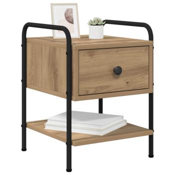 Nachttisch 2 Stk. Artisan-Eiche 35 x 36,5 x 47 cm Holzwerkstoff