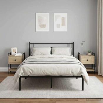 ARDEBO.de - Nachttisch 2 Stk. Sonoma-Eiche 35 x 36,5 x 47 cm Holzwerkstoff