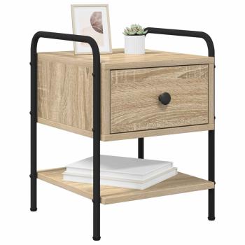 Nachttisch 2 Stk. Sonoma-Eiche 35 x 36,5 x 47 cm Holzwerkstoff
