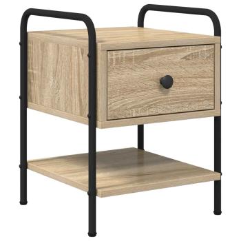 Nachttisch 2 Stk. Sonoma-Eiche 35 x 36,5 x 47 cm Holzwerkstoff