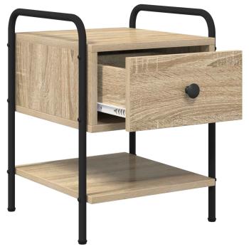 Nachttisch 2 Stk. Sonoma-Eiche 35 x 36,5 x 47 cm Holzwerkstoff