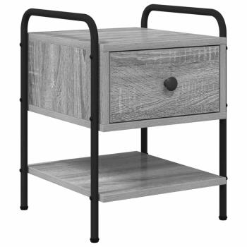Nachttisch Grau Sonoma 35 x 36,5 x 47 cm Holzwerkstoff