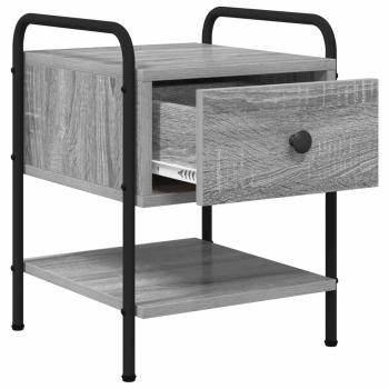 Nachttisch Grau Sonoma 35 x 36,5 x 47 cm Holzwerkstoff