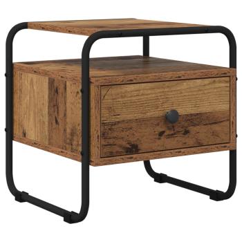 Nachttisch 2 Stk. Altholz 40 x 39,5 x 40 cm Holzwerkstoff