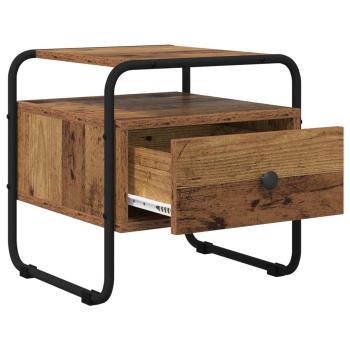 Nachttisch 2 Stk. Altholz 40 x 39,5 x 40 cm Holzwerkstoff