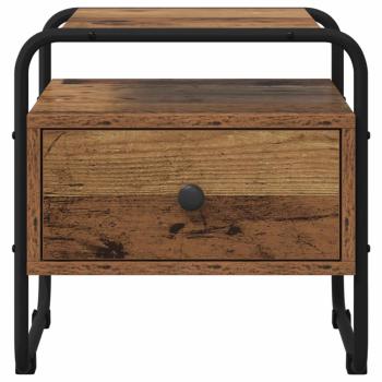 Nachttisch 2 Stk. Altholz 40 x 39,5 x 40 cm Holzwerkstoff