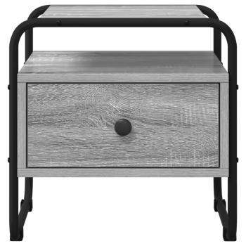 Nachttisch Grau Sonoma 40 x 39,5 x 40 cm Holzwerkstoff