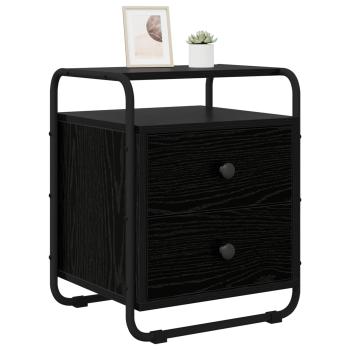 Nachttisch Schwarze Eiche Holzwerkstoff