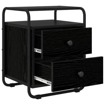 Nachttisch Schwarze Eiche Holzwerkstoff