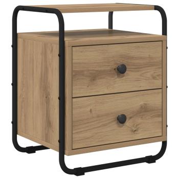 Nachttisch 2 Stk. Artisan-Eiche Holzwerkstoff