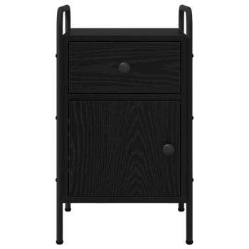 Nachttisch 2 Stk. Schwarze Eiche 35 x 36,5 x 61 cm
