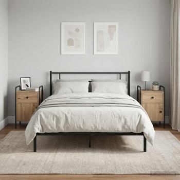 ARDEBO.de - Nachttisch 2 Stk. Artisan-Eiche 35 x 36,5 x 61 cm Holzwerkstoff