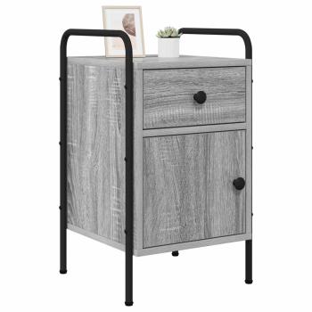 Nachttisch Grau Sonoma 35 x 36,5 x 61 cm Holzwerkstoff