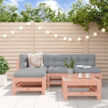ARDEBO.de - 5-tlg. Garten-Lounge-Set Massivholz Douglasie
