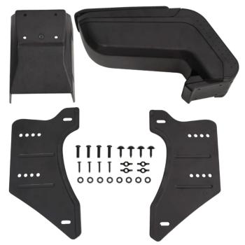 ARDEBO.de - Universal-Autoarmlehne Schwarz 14x30x(32-48,5) cm ABS
