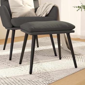 ARDEBO.de - Fußhocker Dunkelgrau 45x29,5x35 cm Stoff