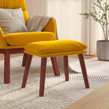 ARDEBO.de - Fußhocker Senfgelb 45x29,5x35 cm Samt