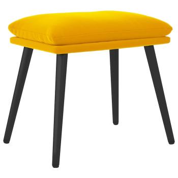 Fußhocker Senfgelb 45x29,5x35 cm Samt