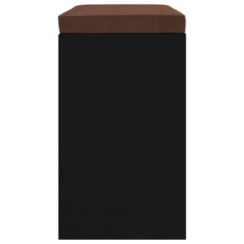 Schuhbank Schwarz 103x30x48 cm Holzwerkstoff