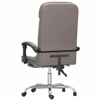 Bürostuhl mit Massagefunktion Taupe Stoff