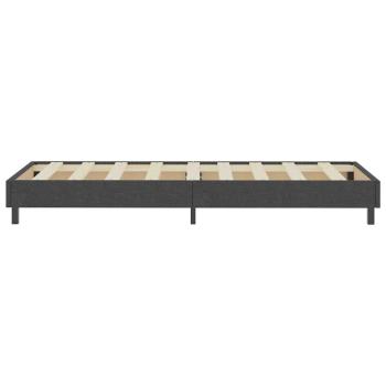 Boxspring-Bettgestell Grau Stoff 100x200 cm